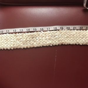 Sequin stretchy belt
